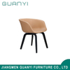 Injection Foam Cushion Back Wooden Leg Dining Chair