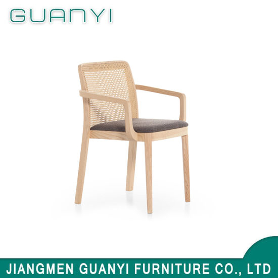 2018 Modern New Wooden with Arm Restaurant Furniture Dining Chair