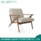 2019 Hot Sale Natural Slid Wooden Armchair