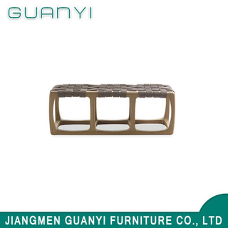 2019 Modern Wooden Furniture PU Leather Benches