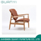Modern Leisure Chair Ash Wood PU Leather Chair for Home Hotel Furniture
