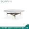 2019 Modern Wooden Furniture Marble Golden Coffee Table