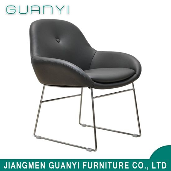 Wholesale Metal Luxury PU Armrest Dining Chair Modern