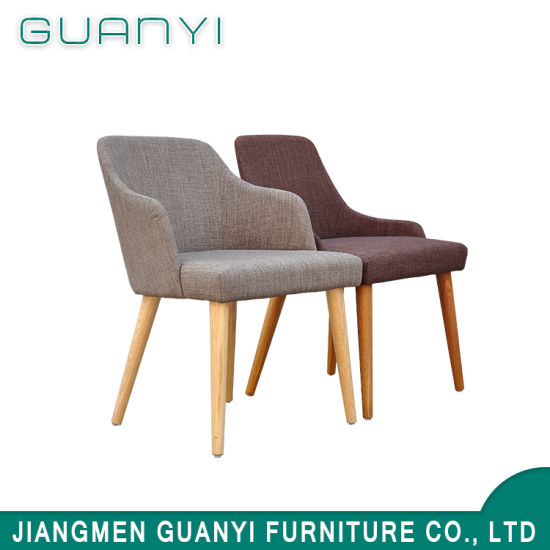 2018 Leisure Wholesale Wooden Frame Fabric Cover Dining Room Chair