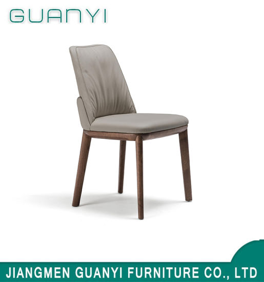 2019 Classic Solid Wood Leather Design Dining Chair