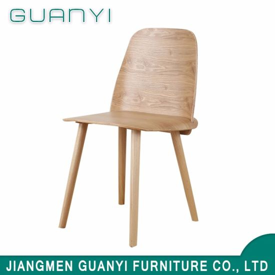 Upholstery Wood Grain Leg Modern Dining Chair Wooden Furniture