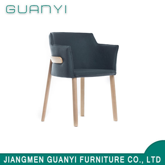 2018 Leisure Wooden Leg Fabric Foam Living Room Outdoor Armchair