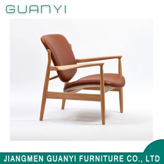 2018 New Style Soliod Ash Wood with Fabric Armchair