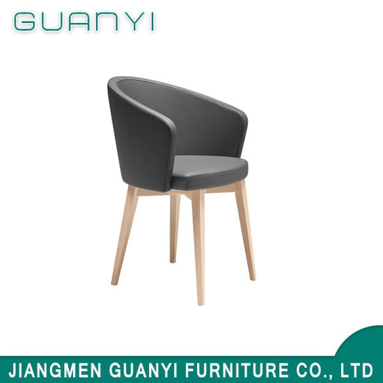 2019 Modern New Arrival Wooden PU Hotel Home Use Dining Chair