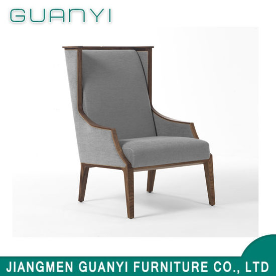 2019 Wooden High Back Hotel Leisure Armchair