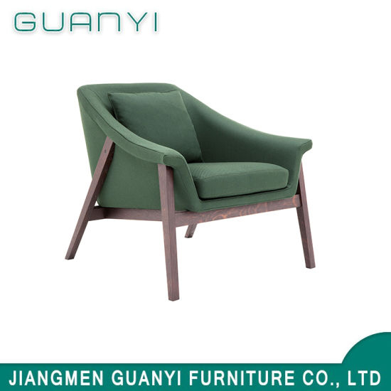2018 New Soild Ash Wood with Fabric Armchair Living Room