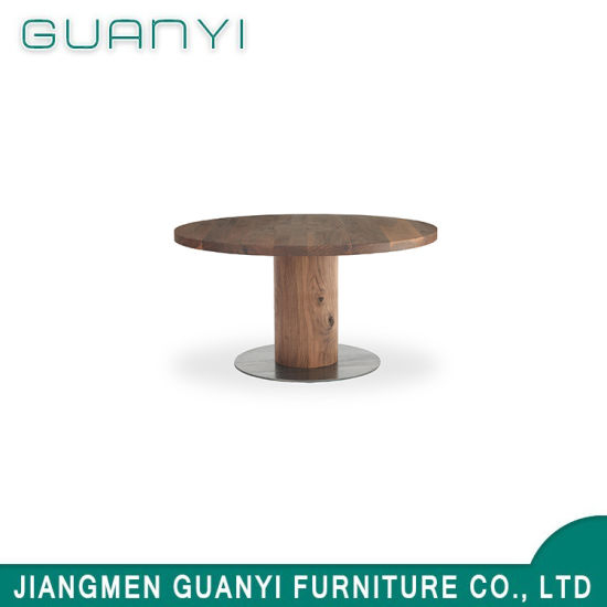 2018 European Style Solid Wood Metal Dining Room Table