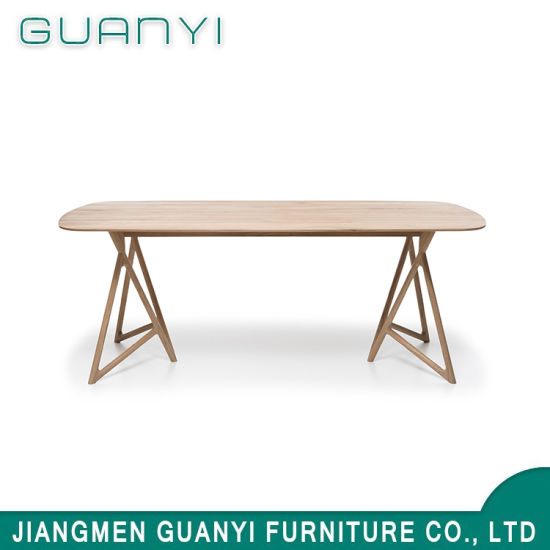 New Design Modern Home Furniture Rectangle Wooden Dining Table