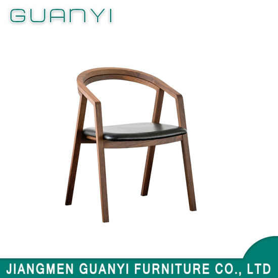 2018 Modern Classical Black PU Leather Hotel Dining Chair