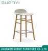 Hot Sale PP Seat Wooden Base Counter Stools