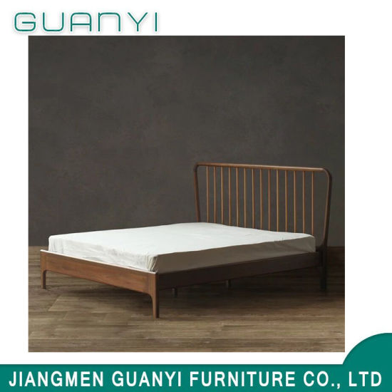 Wooden Modern Hotel Furniture King Size Double Bed