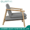 2019 Modern Wooden Hotel Armchair Leisure Sofa Chair