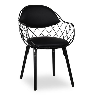 Black Color Wire Metal Modern & Comfortable Dining Chair