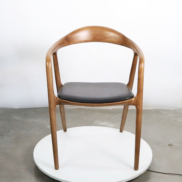 New Design Solid Wood Chair with Arm Dining Room Furniture