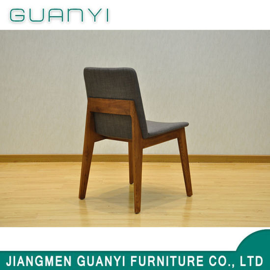 2018 Luxury Fabric Upholstered Wood Dining Room Chair Hotel Furniture