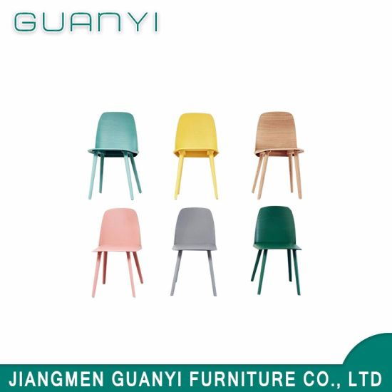 Modern Outdoor Wood Gloss Colorful Bentwood Dining Chair
