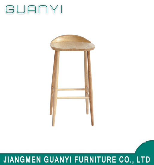 Hot Sale Counter Chair Wooden Cafe Bar Stool