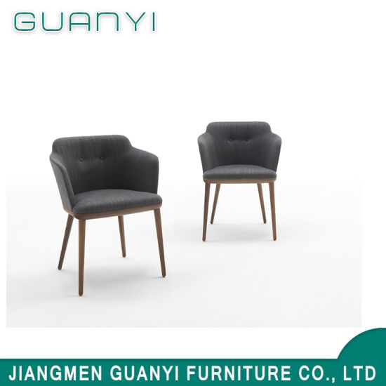 Black Simple Design Wooden Leg Hotel Dining Furniture Chair