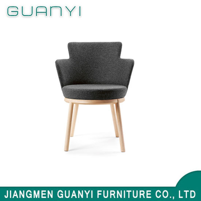 Modern Exquisite Single Armchair Black Wood Living Room Furniture Leisure Chair
