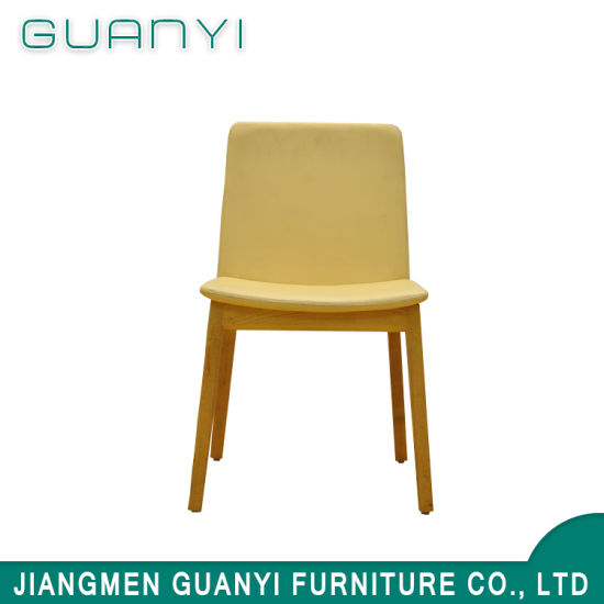 Wooden Base High Back Seat Dining Chair Living Room Furniture