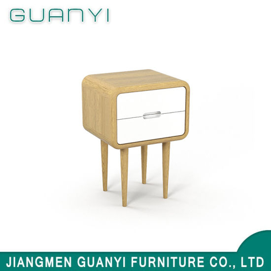Modern Soild Wood Furniture Hotel Bedroom Beside Table Nightstand