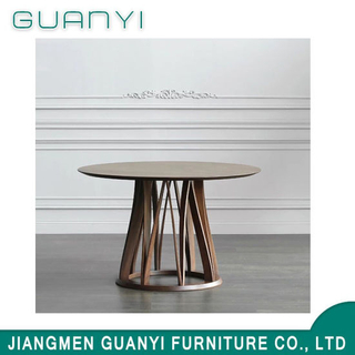 New Round Wooden Round Dining Table Set Restaurant Table
