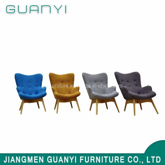 Wood Leg High Back Chair Restaurant Chair Bedroom Furniture