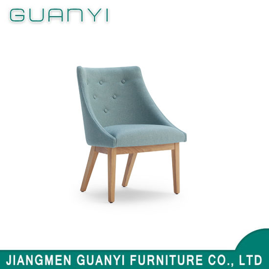 China Factory Price Modern Blue Soft Fabric Hotel Living Room Armchair
